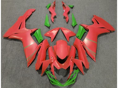 2011-2024 Pamplemousse Mat Rouge & Vert GSXR 600-750 Carénage Moto