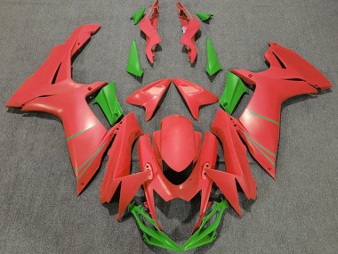 2011-2024 Pamplemousse Mat Rouge & Vert GSXR 600-750 Carénage Moto