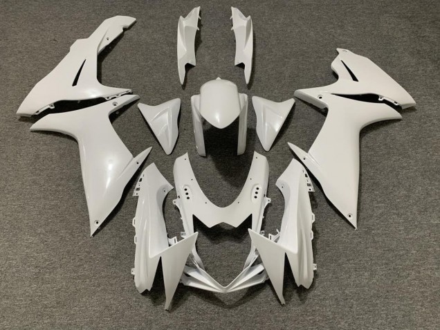 2011-2024 Perle Blanche GSXR 600-750 Carénage Moto 2011-2024 Perle Blanche GSXR 600-750 Carénage Moto
