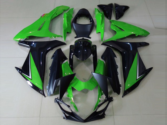 2011-2024 Vert Brillant & Noir GSXR 600-750 Carénage Moto 2011-2024 Vert Brillant & Noir GSXR 600-750 Carénage Moto