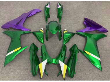 2011-2024 Vert Brillant & Violet GSXR 600-750 Carénage Moto