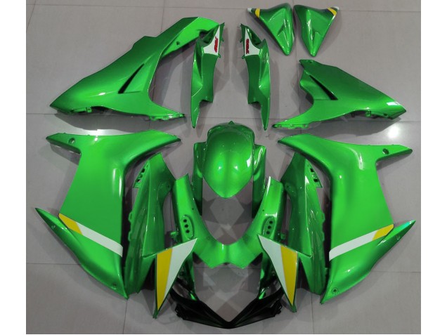 2011-2024 Vert Clair Brillant GSXR 600-750 Carénage Moto 2011-2024 Vert Clair Brillant GSXR 600-750 Carénage Moto