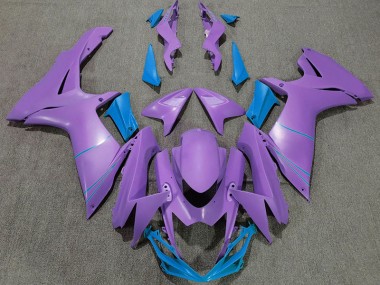 2011-2024 Violet Mat & Bleu GSXR 600-750 Carénage Moto