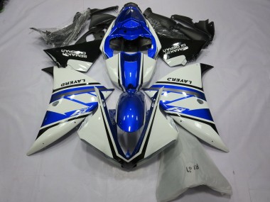 2012-2014 Blanc Argenté Yamalube R1 Carénage Moto