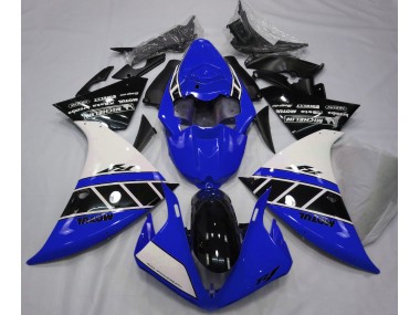 2012-2014 Bleu Brillant Blanc & Noir R1 Carénage Moto