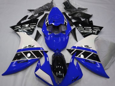 2012-2014 Bleu Brillant Blanc & Noir R1 Carénage Moto