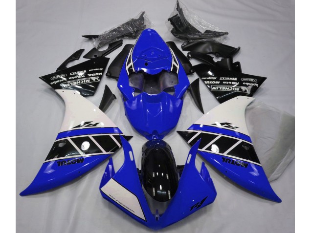 2012-2014 Bleu Brillant Blanc & Noir R1 Carénage Moto 2012-2014 Bleu Brillant Blanc & Noir R1 Carénage Moto