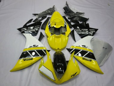 2012-2014 Jaune & Blanc R1 Carénage Moto