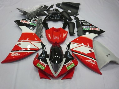 2012-2014 Rouge Blanc Yamalube R1 Carénage Moto