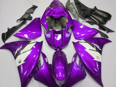 2012-2014 Violet Brillant & Blanc R1 Carénage Moto