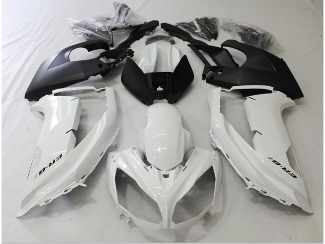 2012-2016 Noir & Blanc Ninja 650R Carénage Moto 2012-2016 Noir & Blanc Ninja 650R Carénage Moto