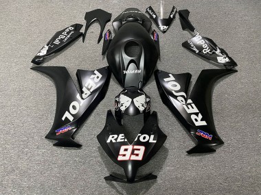 2012-2016 Noir Mat Repsol CBR1000RR Carénage Moto