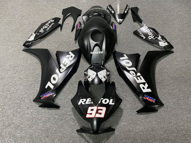 2012-2016 Noir Mat Repsol CBR1000RR Carénage Moto 2012-2016 Noir Mat Repsol CBR1000RR Carénage Moto