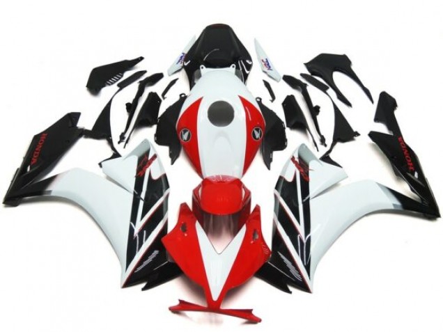 2012-2016 Noir & Rouge / Blanc Brillant CBR1000RR Carénage Moto 2012-2016 Noir & Rouge / Blanc Brillant CBR1000RR Carénage Moto