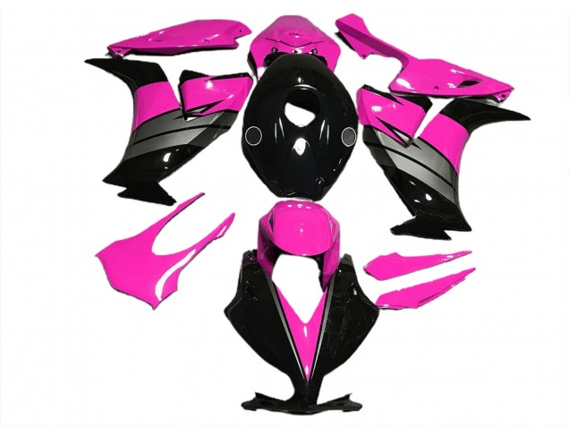 2012-2016 Rose Brillant Noir & Gris CBR1000RR Carénage Moto 2012-2016 Rose Brillant Noir & Gris CBR1000RR Carénage Moto