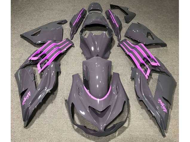 2012-2021 Nardo Gris & Rose ZX14R Carénage Moto 2012-2021 Nardo Gris & Rose ZX14R Carénage Moto