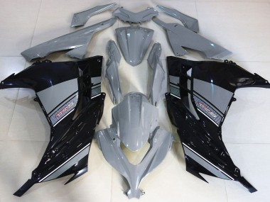 2013-2018 Nardo Gris & Noir Ninja 300 Carénage Moto