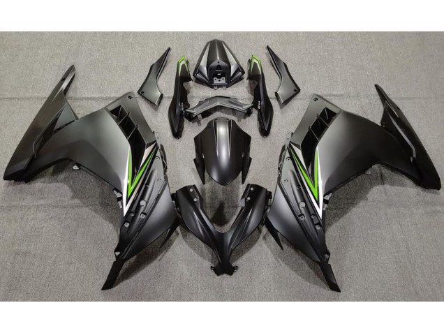 2013-2018 Noir Mat & Vert Ninja 300 Carénage Moto 2013-2018 Noir Mat & Vert Ninja 300 Carénage Moto