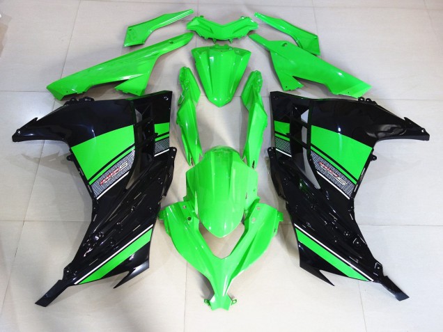 2013-2018 Noir & Vert Brillant Ninja 300 Carénage Moto 2013-2018 Noir & Vert Brillant Ninja 300 Carénage Moto