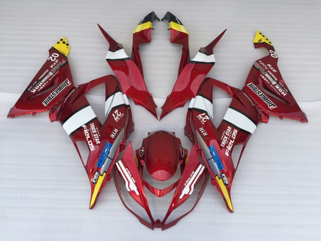 2013-2018 Pomme D'Amour ZX6R Carénage Moto 2013-2018 Pomme D'Amour ZX6R Carénage Moto