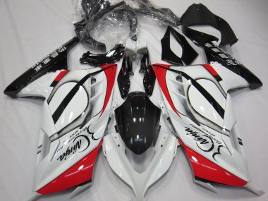 2013-2018 Rouge & Blanc Ninja 300 Carénage Moto
