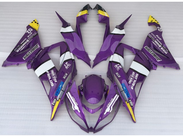 2013-2018 Style De Logo Violet ZX6R Carénage Moto 2013-2018 Style De Logo Violet ZX6R Carénage Moto