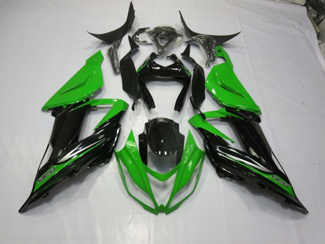 2013-2018 Vert Noir ZX6R Carénage Moto 2013-2018 Vert Noir ZX6R Carénage Moto