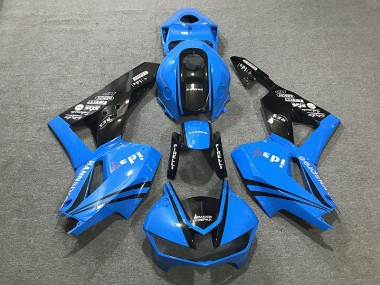 2013-2023 Bleu Brillant & Logos CBR600RR Carénage Moto