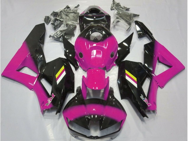 2013-2023 Fondu Rose Brillant & Noir CBR600RR Carénage Moto 2013-2023 Fondu Rose Brillant & Noir CBR600RR Carénage Moto