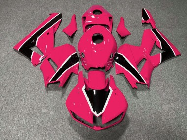 2013-2023 Rose Vif Brillant & Noir CBR600RR Carénage Moto