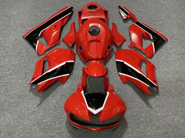2013-2023 Rouge Brillant Noir & Blanc CBR600RR Carénage Moto 2013-2023 Rouge Brillant Noir & Blanc CBR600RR Carénage Moto