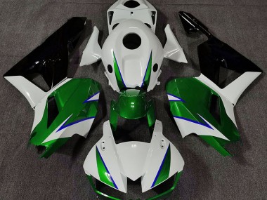 2013-2023 Vert Brillant Blanc & Bleu CBR600RR Carénage Moto