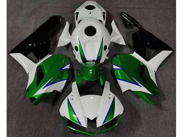 2013-2023 Vert Brillant Blanc & Bleu CBR600RR Carénage Moto 2013-2023 Vert Brillant Blanc & Bleu CBR600RR Carénage Moto