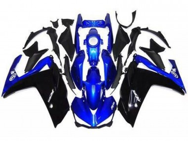 2015-2018 Noir Brillant & Bleu R3 Carénage Moto