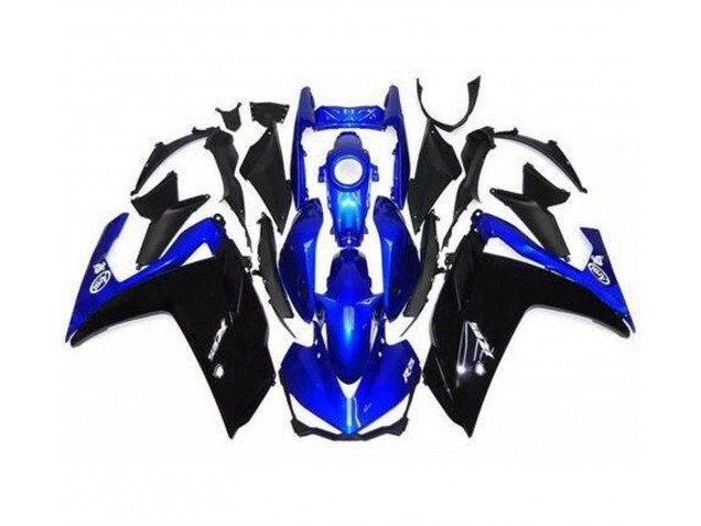 2015-2018 Noir Brillant & Bleu R3 Carénage Moto 2015-2018 Noir Brillant & Bleu R3 Carénage Moto