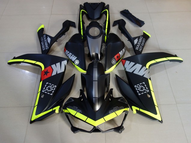 2015-2018 Noir Mat & Jaune R3 Carénage Moto 2015-2018 Noir Mat & Jaune R3 Carénage Moto