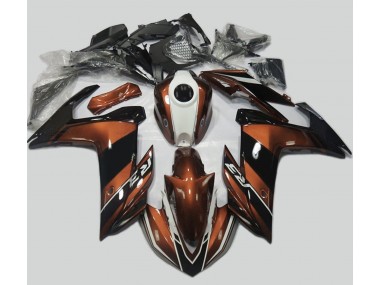 2015-2018 Orange & Noir Brillant R3 Carénage Moto