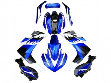 2015-2018 Requin Blanc Bleu & Noir R3 Carénage Moto