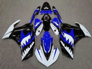 2015-2018 Requin Blanc & Bleu R3 Carénage Moto