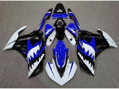 2015-2018 Requin Blanc & Bleu R3 Carénage Moto