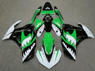 2015-2018 Requin Blanc & Vert R3 Carénage Moto