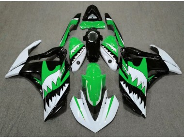 2015-2018 Requin Blanc & Vert R3 Carénage Moto