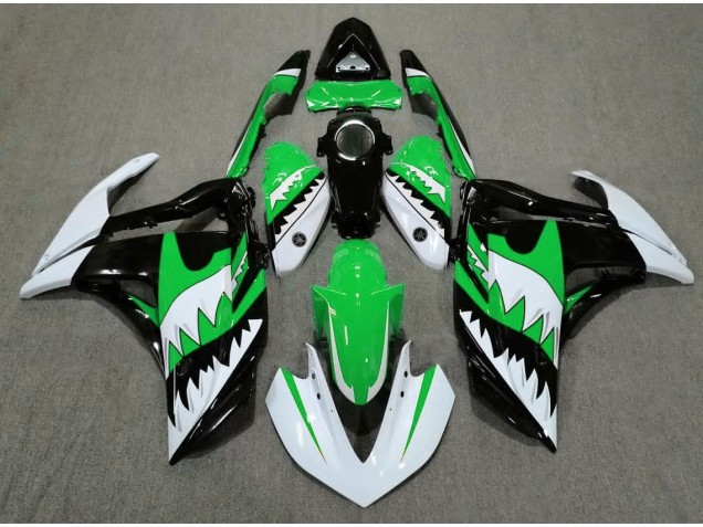 2015-2018 Requin Blanc & Vert R3 Carénage Moto 2015-2018 Requin Blanc & Vert R3 Carénage Moto