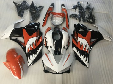 2015-2018 Requin Orange & Blanc R3 Carénage Moto