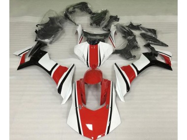 2015-2019 Blanc Brillant Rouge & Noir R1 Carénage Moto