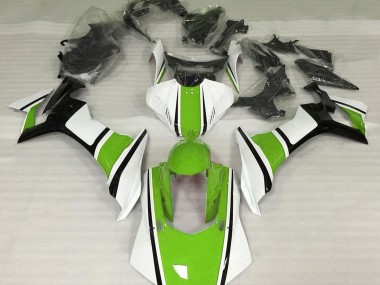 2015-2019 Blanc Brillant Vert & Noir R1 Carénage Moto