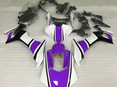 2015-2019 Blanc Brillant Violet & Noir R1 Carénage Moto