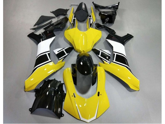 2015-2019 Jaune Brillant Blanc & Noir R1 Carénage Moto 2015-2019 Jaune Brillant Blanc & Noir R1 Carénage Moto