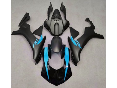 2015-2019 Noir Mat & Bleu Clair R1 Carénage Moto