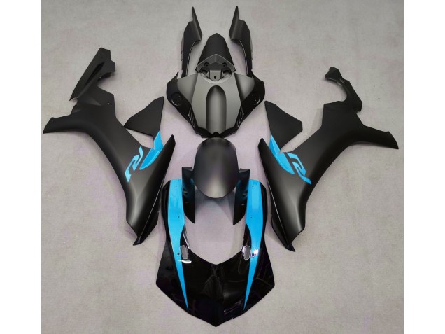 2015-2019 Noir Mat & Bleu Clair R1 Carénage Moto 2015-2019 Noir Mat & Bleu Clair R1 Carénage Moto
